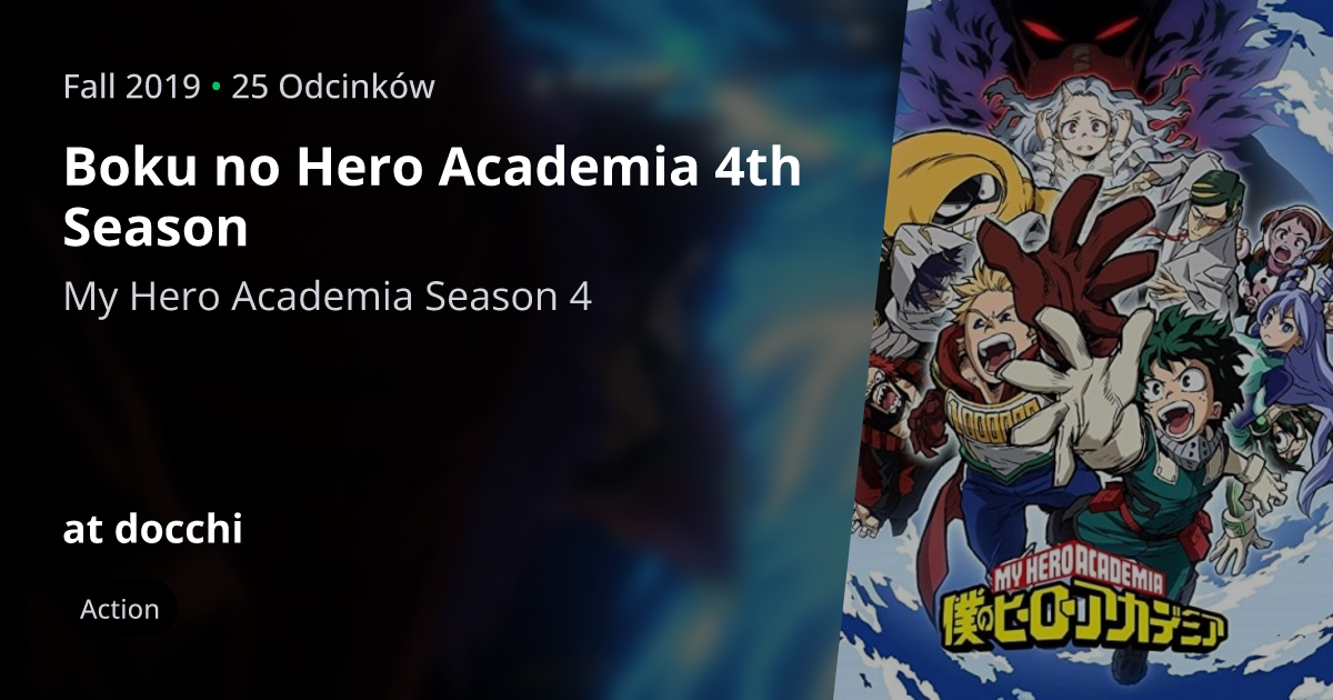 Boku No Hero Academia Sezon 4 Odc 1 Boku no Hero Academia 4th Season - docchi.pl