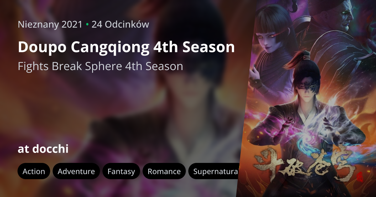 Doupo Cangqiong 4th Season (Fights Break Sphere 4th Season) - MyAnimeList. net